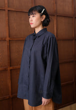Load image into Gallery viewer, Erum Linen Top (Charcoal Grey)