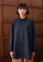 Load image into Gallery viewer, Erum Linen Top (Charcoal Grey)
