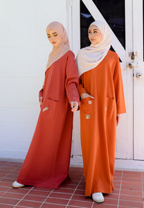 Yumna Shirt Caftan (Burnt Orange)