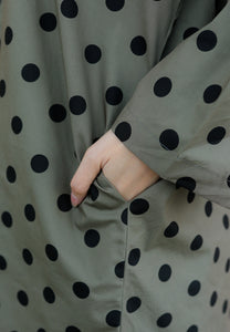 Ibna Printed Tunic (Polka Moss Green)