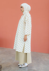 Ibna Printed Tunic (Polka Nude)