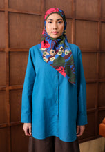Load image into Gallery viewer, Erum Linen Top (Teal Green)