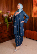 Load image into Gallery viewer, Lestari Kurung (Deep Teal Blue)