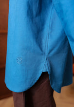 Load image into Gallery viewer, Erum Linen Top (Teal Green)