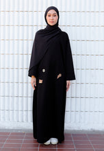 Load image into Gallery viewer, Preorder Yumna Shirt Caftan (Black Nursing Friendly)