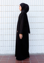 Load image into Gallery viewer, Preorder Yumna Shirt Caftan (Black Nursing Friendly)