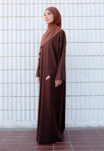 Load image into Gallery viewer, Preorder Yumna Shirt Caftan (Dark Choco Nursing Friendly)