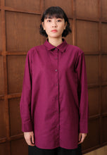 Load image into Gallery viewer, Erum Linen Top (Plum)