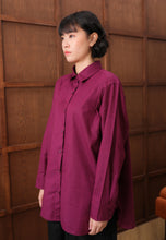 Load image into Gallery viewer, Erum Linen Top (Plum)