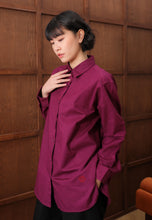 Load image into Gallery viewer, Erum Linen Top (Plum)
