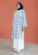 Load image into Gallery viewer, Ibna Printed Tunic (Blue White)