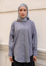 Load image into Gallery viewer, Leena Curved Top (Ash Grey)