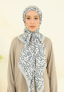 Rylaa Square Hijab (Doodle Beige)