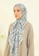 Load image into Gallery viewer, Rylaa Square Hijab (Doodle Beige)