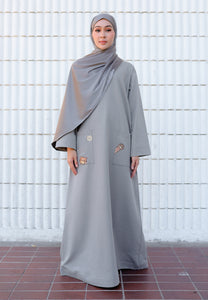 Yumna Shirt Caftan (Grey)
