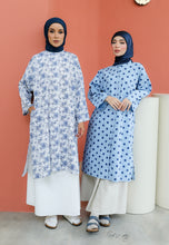 Load image into Gallery viewer, Ibna Printed Tunic (Polka Blue)