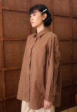 Load image into Gallery viewer, Erum Linen Top (Brown)