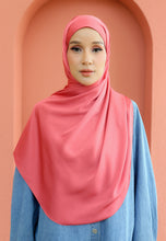 Load image into Gallery viewer, Bayu Halfmoon Satin Shawl (Brick Redwood)