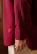 Load image into Gallery viewer, Erum Linen Top (Maroon)