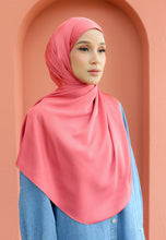 Load image into Gallery viewer, Bayu Halfmoon Satin Shawl (Brick Redwood)