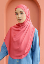 Load image into Gallery viewer, Bayu Halfmoon Satin Shawl (Brick Redwood)