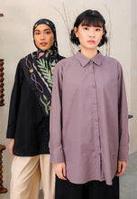 Load image into Gallery viewer, Erum Linen Top (Dusty Purple)