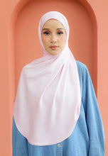 Load image into Gallery viewer, Bayu Halfmoon Satin Shawl (Soft Pink)