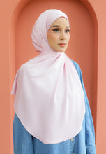 Load image into Gallery viewer, Bayu Halfmoon Satin Shawl (Soft Pink)