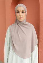 Load image into Gallery viewer, Teduh Halfmoon Chiffon Shawl (Mocha)