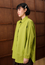 Load image into Gallery viewer, Erum Linen Top (Lime Green)