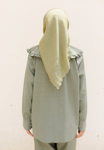 Myra Checkered Top (Sage Green)