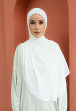 Load image into Gallery viewer, Teduh Halfmoon Chiffon Shawl (Off White)