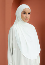 Load image into Gallery viewer, Teduh Halfmoon Chiffon Shawl (Off White)