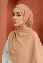 Load image into Gallery viewer, Teduh Halfmoon Chiffon Shawl (Caramel)