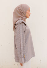 Load image into Gallery viewer, Myra Checkered Top (Taupe)