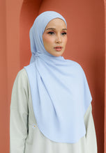 Load image into Gallery viewer, Teduh Halfmoon Chiffon Shawl (Soft Blue)