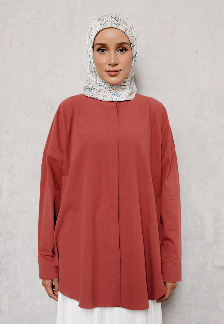 Zayna Plain Top (Brick)