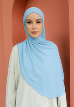 Load image into Gallery viewer, Teduh Halfmoon Chiffon Shawl (Dusty Blue)
