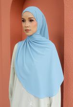 Load image into Gallery viewer, Teduh Halfmoon Chiffon Shawl (Dusty Blue)