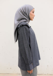 Myra Checkered Top (Black)