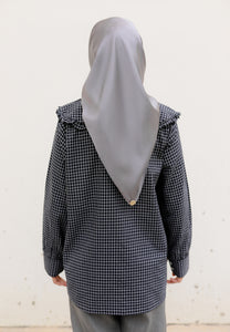 Myra Checkered Top (Black)