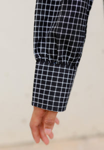 Myra Checkered Top (Black)