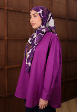 Load image into Gallery viewer, Erum Linen Top (Violet)