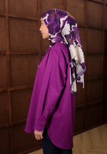 Load image into Gallery viewer, Erum Linen Top (Violet)