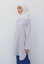 Load image into Gallery viewer, Mahdia Linen Top (Soft Grey)