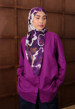 Load image into Gallery viewer, Erum Linen Top (Violet)
