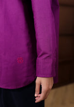 Load image into Gallery viewer, Erum Linen Top (Violet)