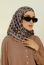 Load image into Gallery viewer, Rylaa Square Hijab (Mosaic Dark Choco)