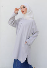 Load image into Gallery viewer, Mahdia Linen Top (Soft Grey)