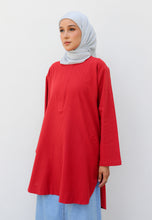 Load image into Gallery viewer, Mahdia Linen Top (Red)